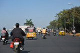 Tankbund Road along the shore of Hussain Sagar headed to Secunderabad