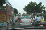 Incredible traffic in New Delhi