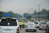 Horrendous traffic in New Delhi - Mahatma Gandhi Flyover