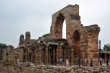 Quwwat ul-Islam Mosque, established in 1193 AD 