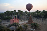 Flying low over Bagan