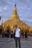 Dennis at Shwedagon Pagoda, Yangon