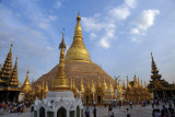 Shwedagon Paya from the northwest