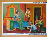 Series of temple paintings at Ngahtatgyi Paya