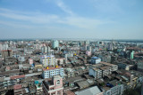 View southeast from Traders Hotel towards the Yangon River estuary