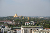 View of Shwedagon Pagoda from the Sky Bistro in Sakura Tower
