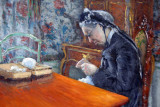 Mlle Boissire Knitting, 1877, Gustave Caillebotte (1848-1894)
