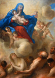 Madonna and Child with Souls in Purgatory ca 1665, Luca Giordano (1634-1705)