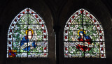 Stained glass - Manoah and Hannah, Salisbury Cathedral