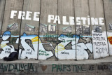 West Bank Separation Wall graffiti - Free Palestine