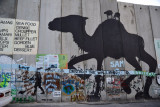 West Bank Separation Wall graffiti - Silhouette camel