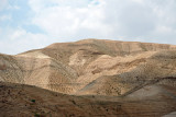 The road through the West Bank from the Allenby Bridge and Dead Sea to Jerusalem
