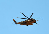 Israeli military CH-53 helicopter over the Negev
