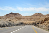 Descending below Sea Level towards the Dead Sea