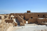 The north end of Masada with the bath house