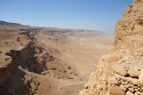 Looking north from the steps to Herods Northern Palace, Masada