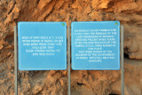 Burial site of the remains found during excavation of Masada