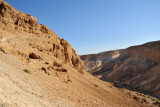 Looking south from the Roman Siege Ramp, Masada
