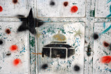 Graffiti with the Dome of the Rock in the Muslim Quarter, Bab al-Silsila Street