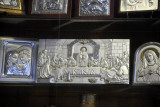 Silver Last Supper in a shop in the Christian Quarter, Jerusalem