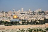 The Dome of the Rock, Temple Mount, from the Mount of Olives