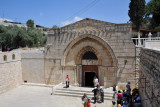 Entrance to the Tomb of the Virgin at the base of the Mount of Olives