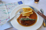 Ostrich filet at Jemims in Oudtshoorn