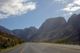 Westbound on the N1 between Worcester and the Huguenot Tunnel