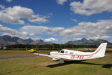 Piper Cherokee 6 (ZS-PSX) at Stellenbosch Airport