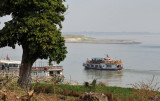 Irrawaddy River from the Chinthes of Mingun Paya