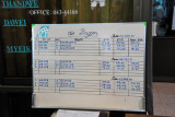 Departure and Arrivals board - Air Bagan