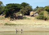 Riverside village along the Irrawaddy