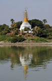 Riverside stupa 90 minues downstream from Myinmu