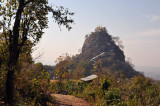 Popa Taung Kalat Monastery sits on top of this prominent spire, Pedestal Hill