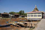 Boat landing on Nan Chaung Canal (main canal), Nyaung Shwe