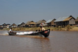 Cargo boat with sacks of grain, Nan Chaung Canal, Nyaung Shwe