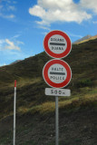 French border post inbound from Andorra