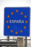 EU border sign - Espaa