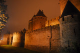 Eastern wall of Carcassonne from the Tour de Brard to Porte Narbonnaise