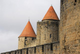 Tour Mipadre and Tour du Moulin de Midi, inner wall, Carcassonne