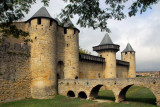 Chteau Comtal, eastern face, Cit de Carcassonne