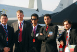 DAE University group with the F-117, Dubai Airshow 2007