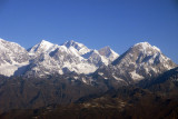 Shisha Pangma (8013m/26,289ft) with Phurbo Chyachu (6637m) right
