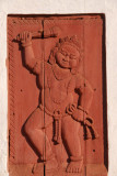 On the gate to Bhaktapur's Durbar Square