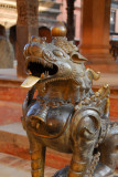 Bronze lion, Durbar Square, Bhaktapur