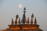 Full moon rises over Bhairabnath Temple, Bhaktapur