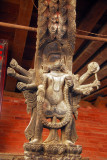 Carved wooden temple roof beam, Patan