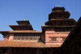 Degutalle Temple (right), Mul Chowk, Royal Palace, Patan