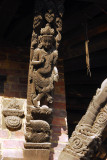Roof beam of the Erotic Elephants Temple, Bachtapur