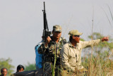 Armed Nepali soldier on anti-poaching patrol, Chitwan National Park